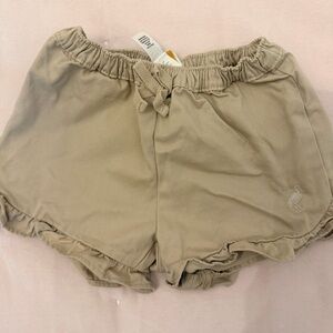 Beige Elastic-Waist Women’s Shorts